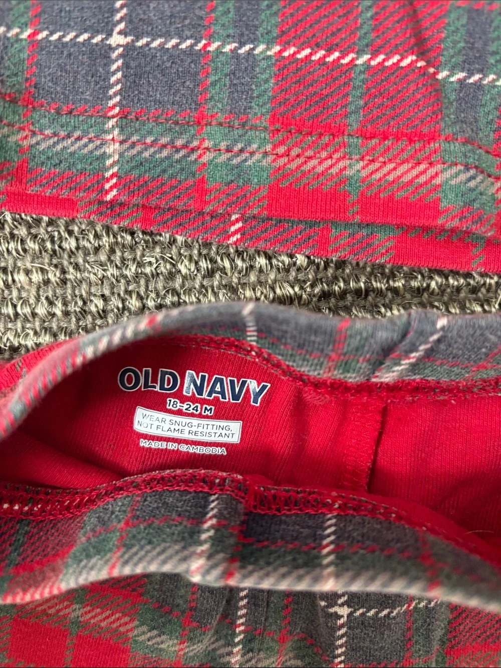 Old Navy soft plaid